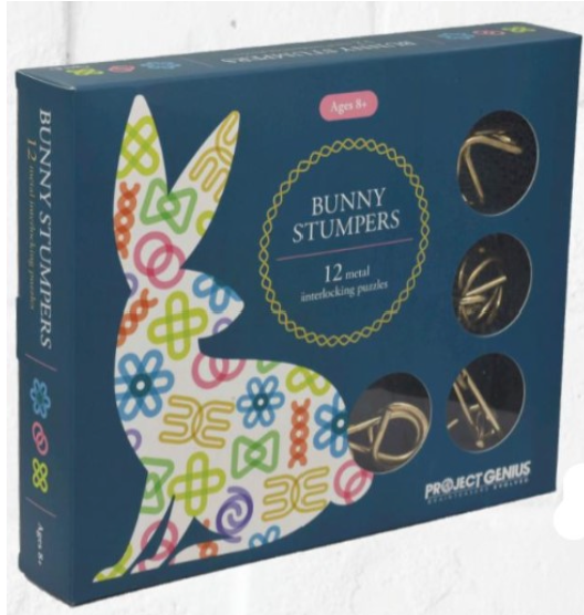 Bunny Stumpers - 12 Metal Interlocking Puzzles