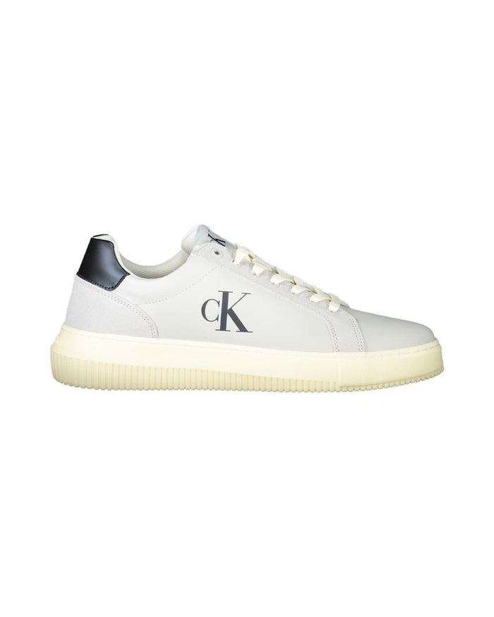 Calvin Klein White Polyurethane Men's Sneaker