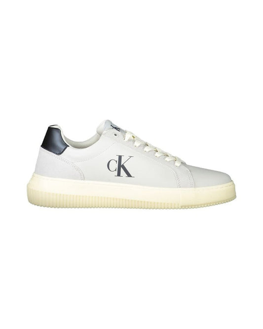 Calvin Klein White Polyurethane Men's Sneaker