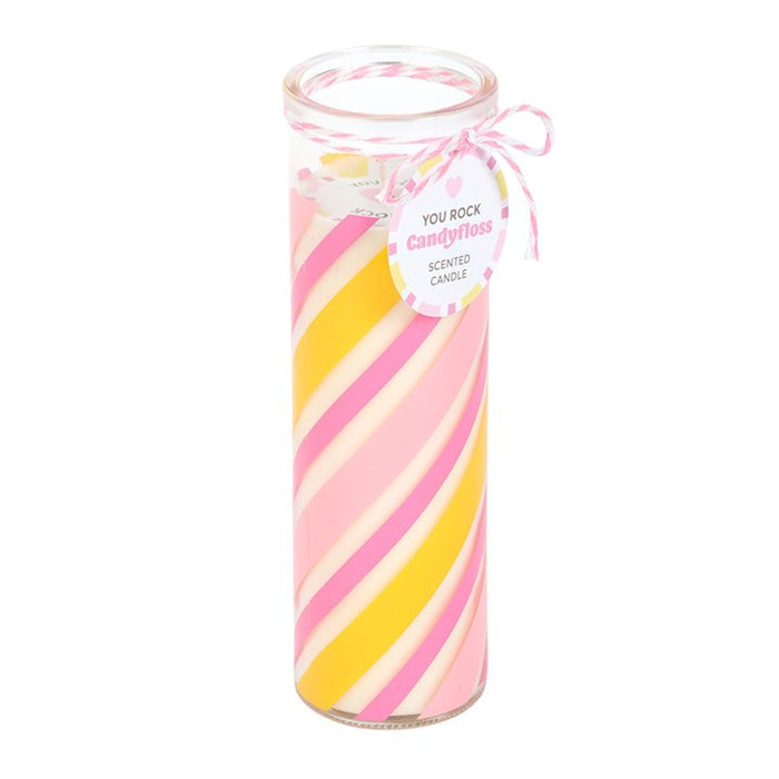 Candy Stripe Candyfloss Tube Candle 🇬🇧