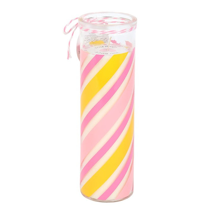 Candy Stripe Candyfloss Tube Candle 🇬🇧