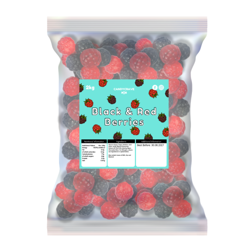 Candycrave Black and Red berries 2kg 🇬🇧