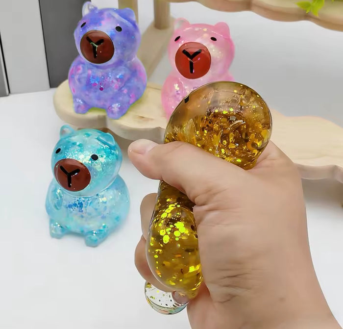 Capybara Glitter Decompression Toy