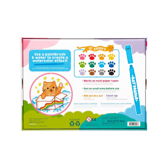 Cat Parade: Twist - Up Watercolor Gel Crayons - Olita Gifts & Goods