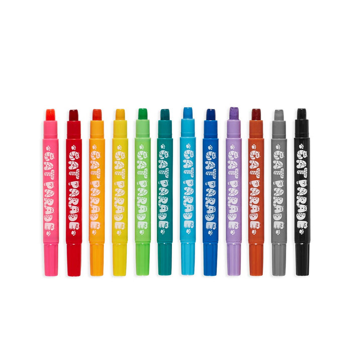 Cat Parade: Twist - Up Watercolor Gel Crayons - Olita Gifts & Goods