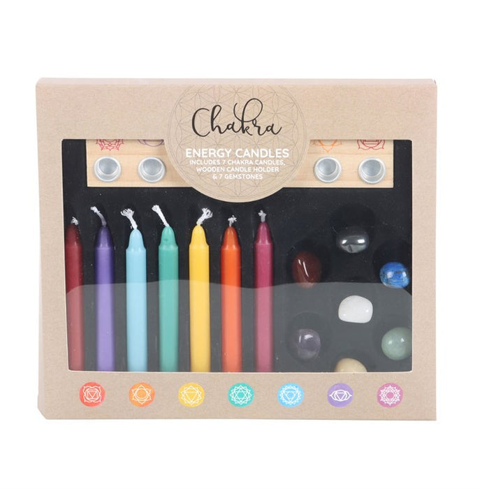 Chakra Energy Candle and Crystal Gift Set 🇬🇧