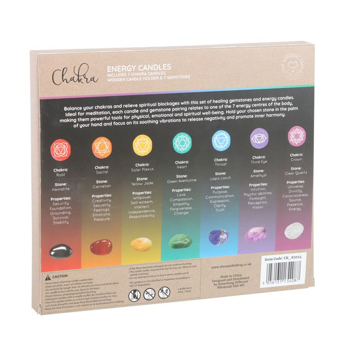 Chakra Energy Candle and Crystal Gift Set 🇬🇧