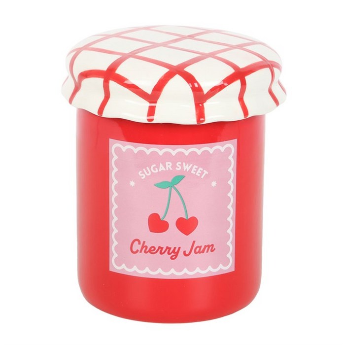 Cherry Jam Jar Oil Burner and Wax Warmer 🇬🇧