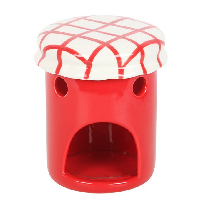 Cherry Jam Jar Oil Burner and Wax Warmer 🇬🇧