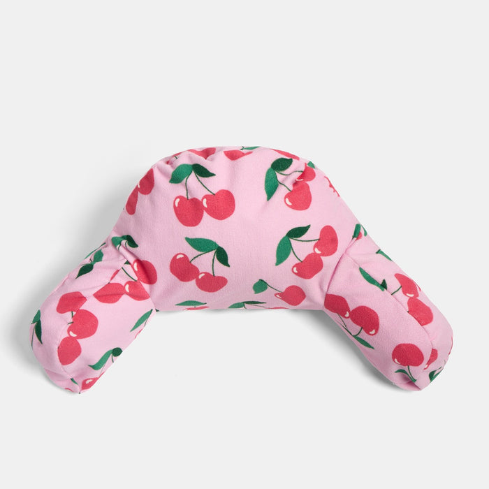 Cherry Print Inflatable Cuddle Cushion - Pink 🇬🇧