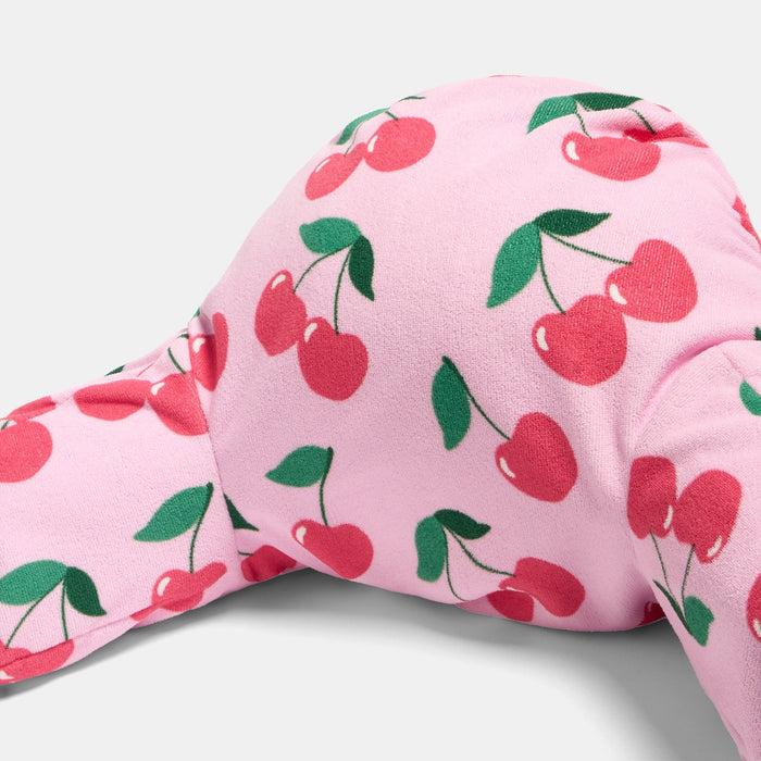Cherry Print Inflatable Cuddle Cushion - Pink 🇬🇧