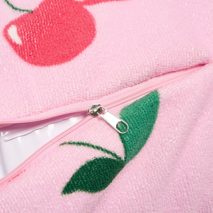 Cherry Print Inflatable Cuddle Cushion - Pink 🇬🇧