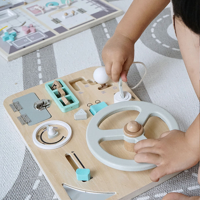 Children's Puzzle Montessori Early Education Busy Steering Wheel 🇨🇳