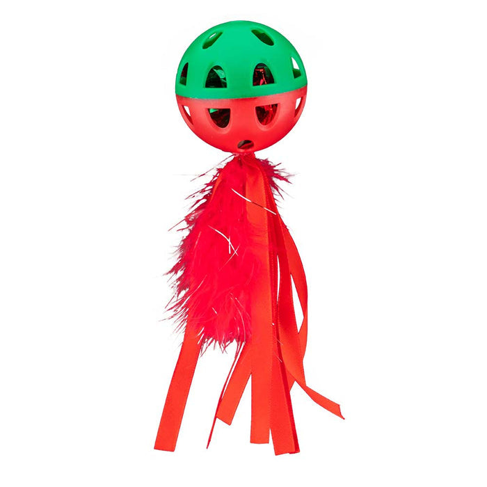 Christmas Cat Play Toy With Tail