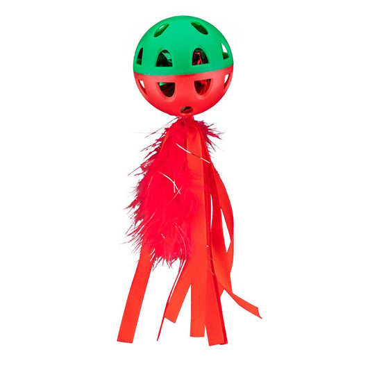 Christmas Cat Play Toy With Tail