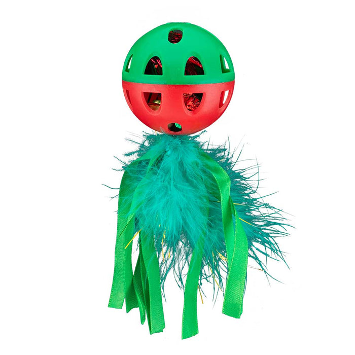 Christmas Cat Play Toy With Tail