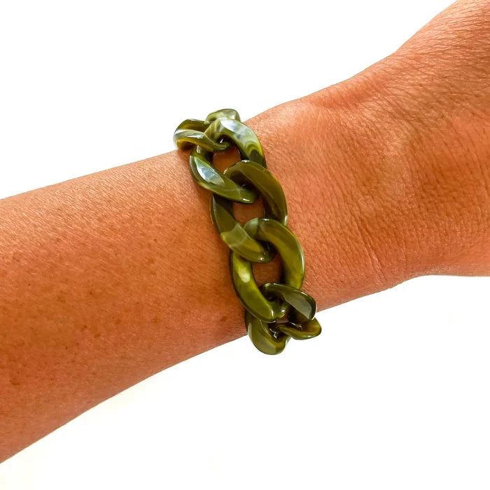 Chunky Acrylic Chain Link Bracelet
