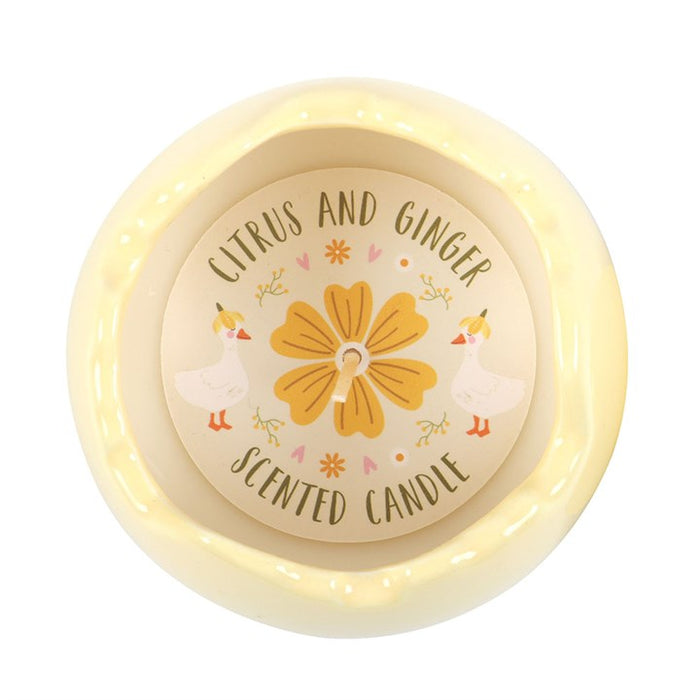 Citrus & Ginger Egg Shaped Candle 🇬🇧