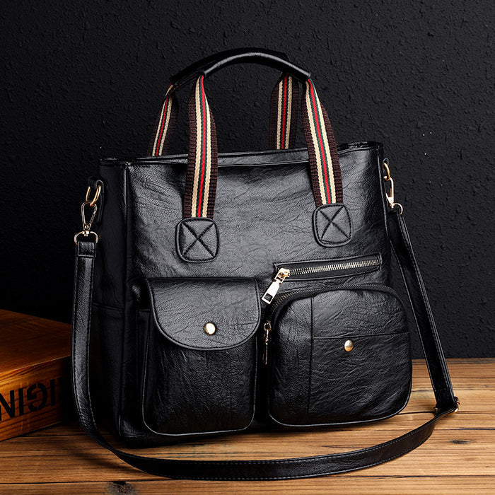 CL1370 - Retro Multi-Pocket Fashion Handbag