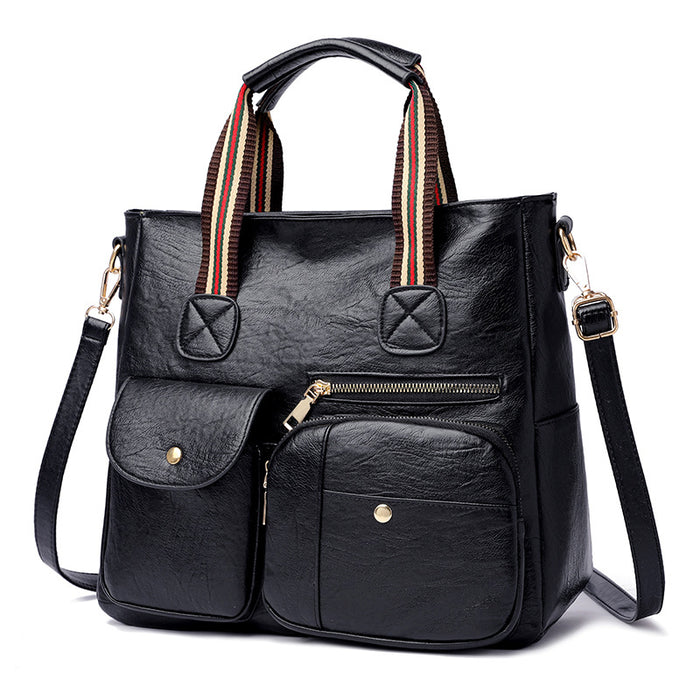 CL1370 - Retro Multi-Pocket Fashion Handbag