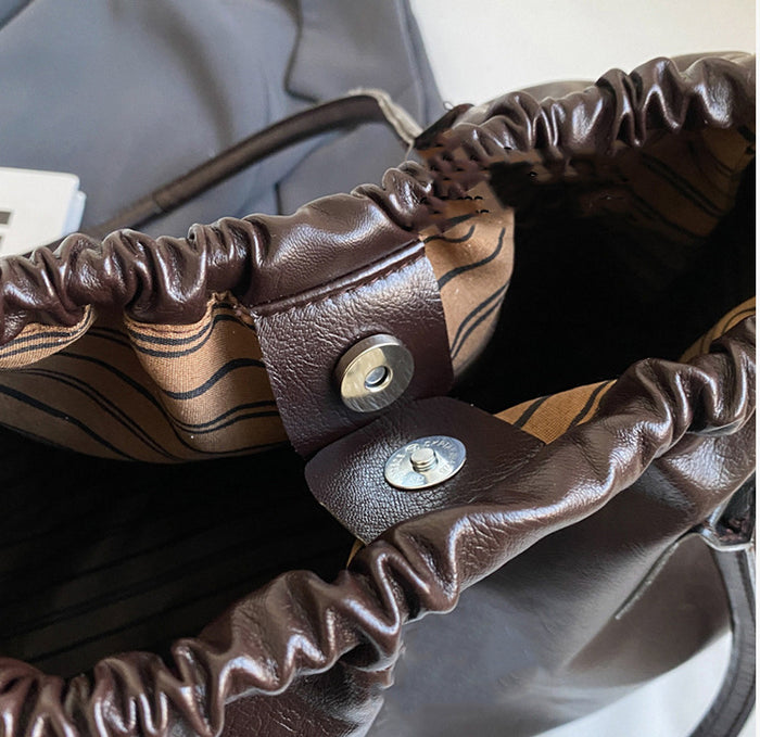 CL1392 - Elegant Dark Brown Fashion Tote Bag