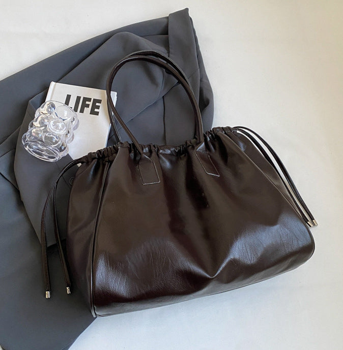 CL1392 - Elegant Dark Brown Fashion Tote Bag