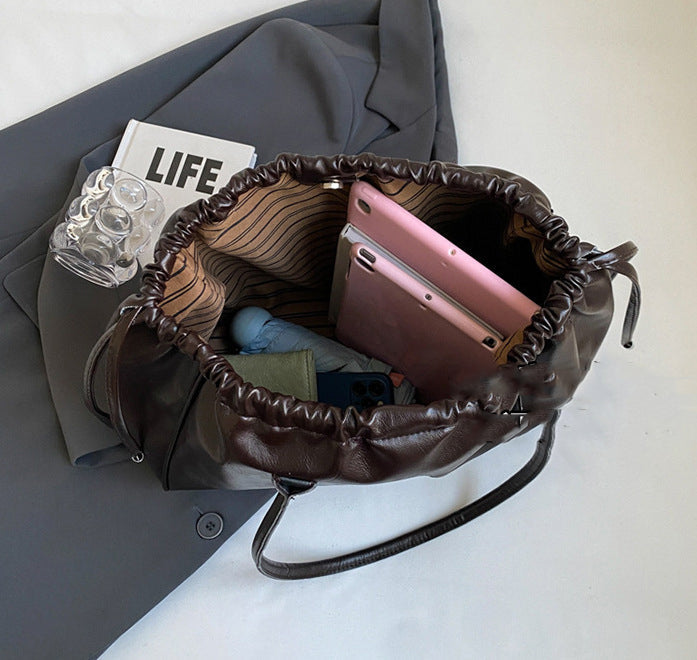 CL1392 - Elegant Dark Brown Fashion Tote Bag