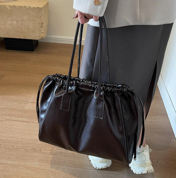 CL1392 - Elegant Dark Brown Fashion Tote Bag