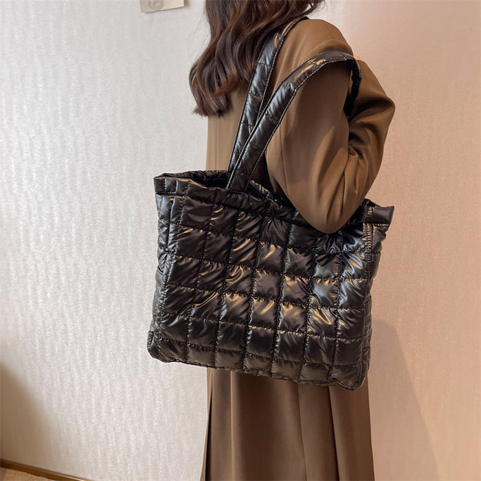 CL1399 - Embossed Black Tote Handbag