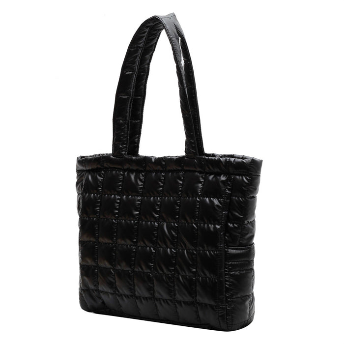 CL1399 - Embossed Black Tote Handbag