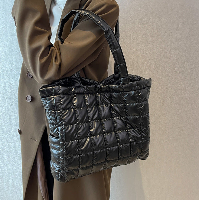 CL1399 - Embossed Black Tote Handbag