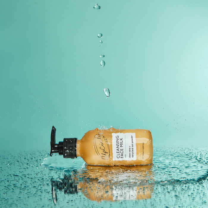 Cleansing Face Milk with Aloe Vera + Upcycled Oat Powder