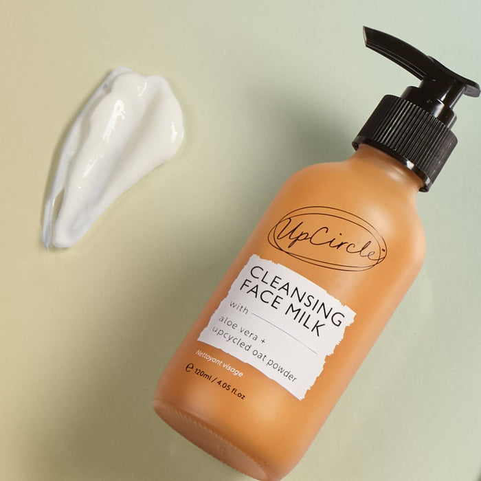 Cleansing Face Milk with Aloe Vera + Upcycled Oat Powder