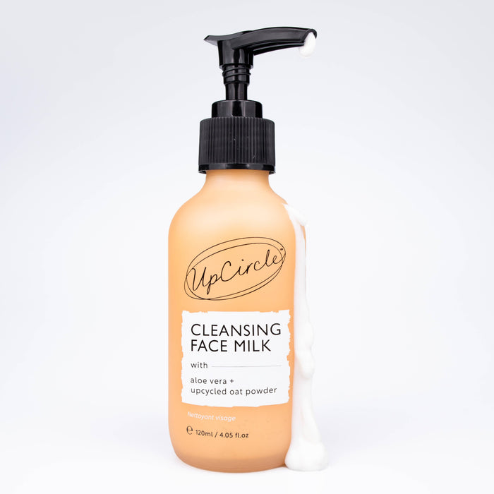 Cleansing Face Milk with Aloe Vera + Upcycled Oat Powder