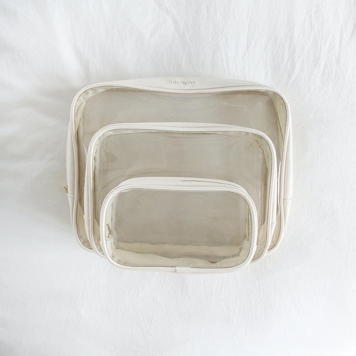Clear Pouch Trio Set