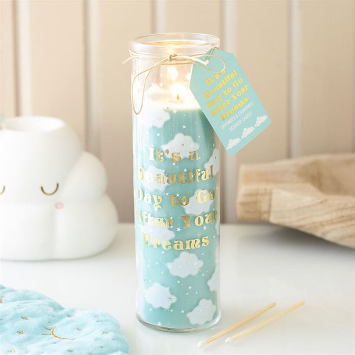 Cloud Print Lavender & Chamomile Tube Candle 🇬🇧