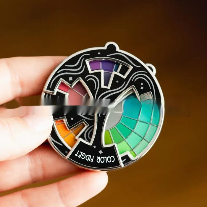 Color Anxiety Relief Rotating Badge Decoration Pin 🇨🇳