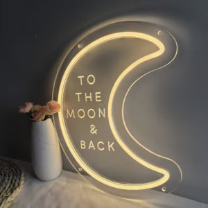 Creative Home Moon-shaped Neon Decorative Lights 🇨🇳