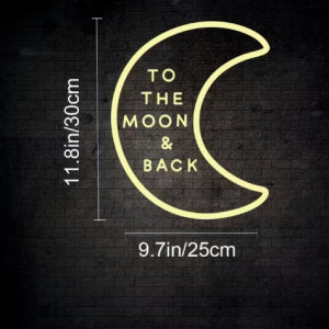 Creative Home Moon-shaped Neon Decorative Lights 🇨🇳