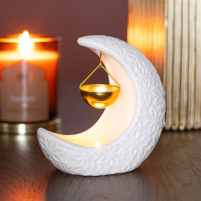 Crescent Moon Hanging Oil Burner 🇬🇧