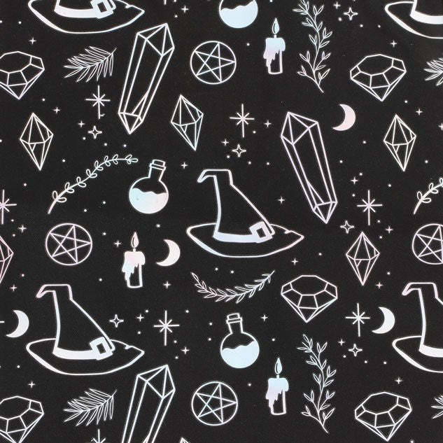 Crystal Witch Print Polycotton Tote Bag 🇬🇧