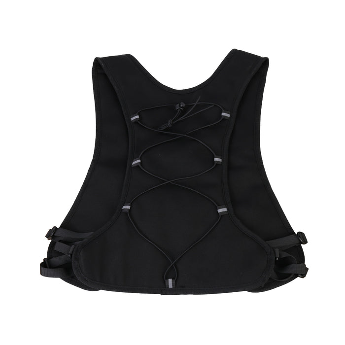 Cycling Running Vest Bag Reflective Hydration Vest Storage Bag Lightweight Backpack - Black 🇬🇧