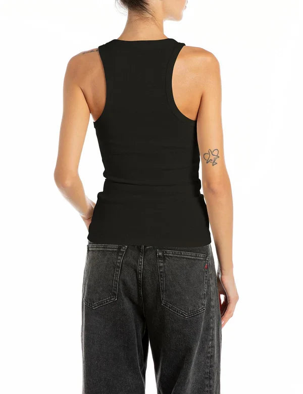 DÁMSKÉ ŽEBROVANÉ REPLAY ÚPLETOVÉ TÍLKO SLIM FIT STŘIHU