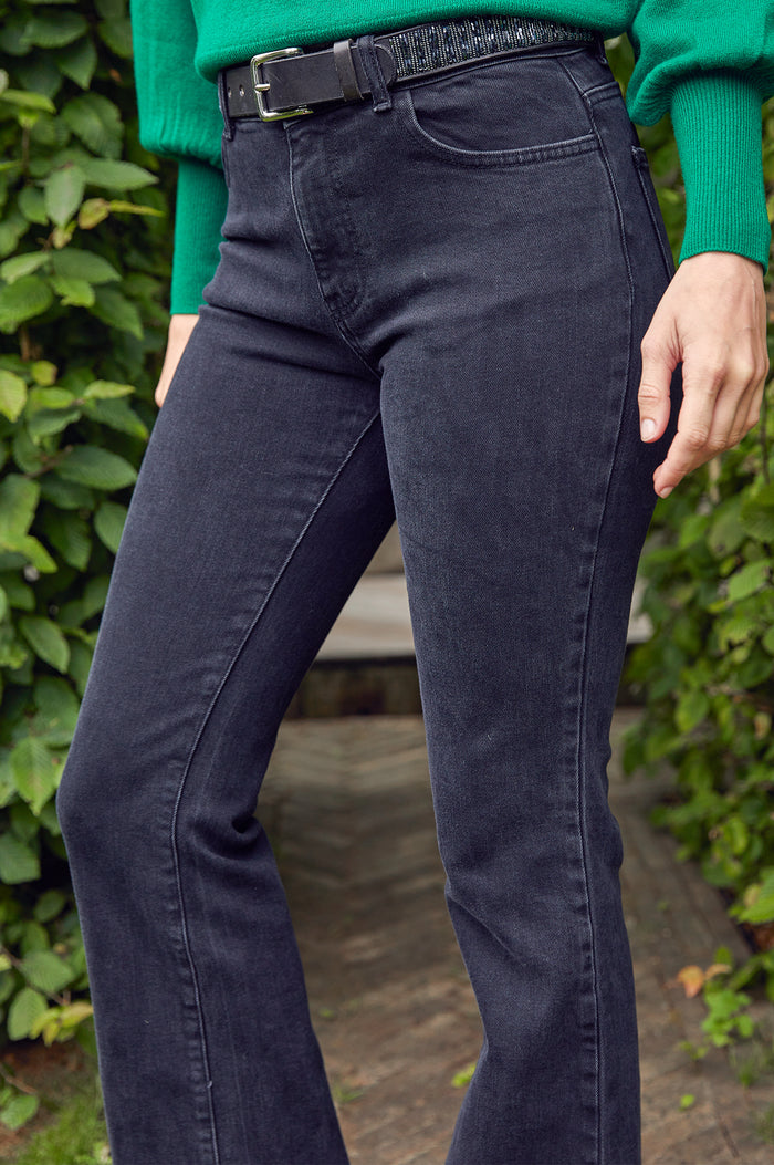 Denim Boot Cut Jean | Black - Aspiga