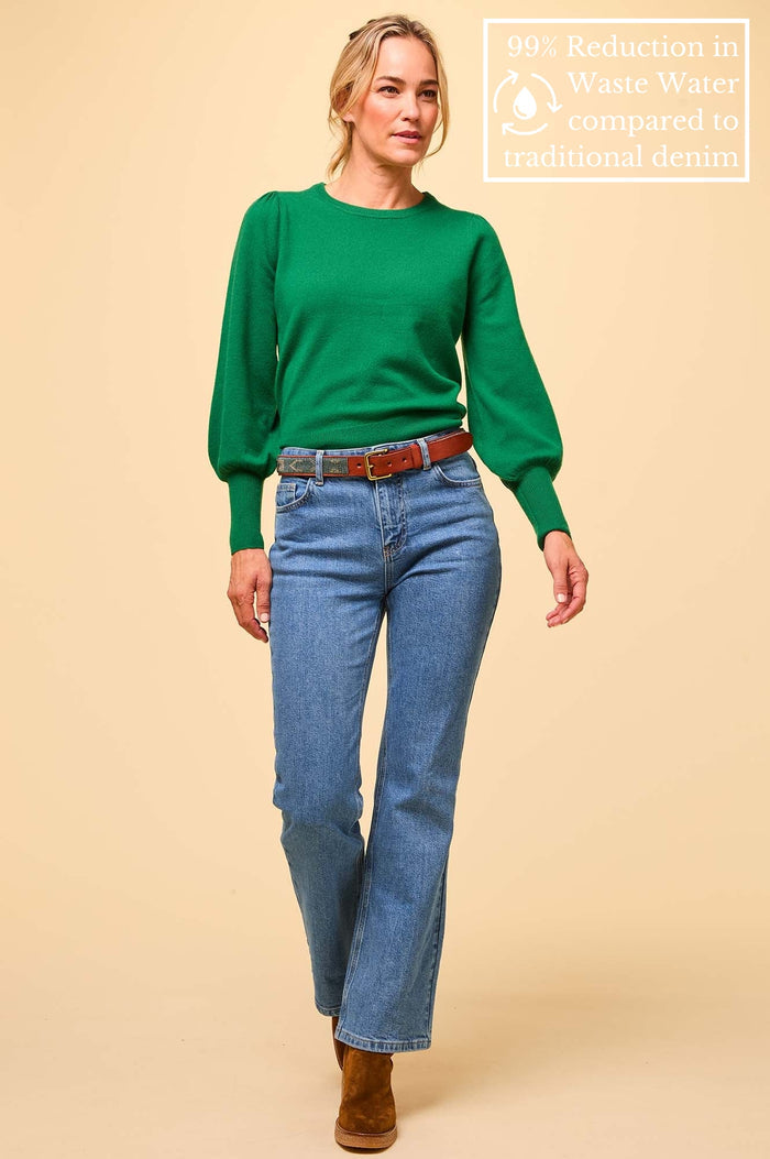 Denim Boot Cut Jean | Mid Wash - Aspiga
