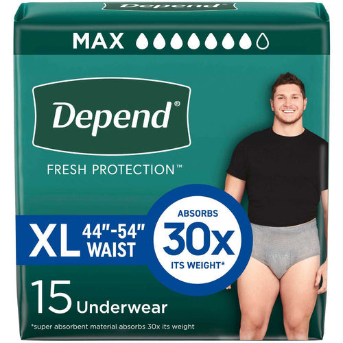 Depend: Men's Maximum Absorbency Underwear