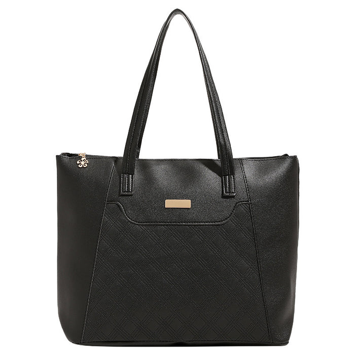 Diamond-Embossed Large-Capacity Tote Bag 🇨🇳