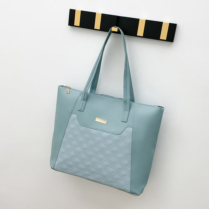Diamond-Embossed Large-Capacity Tote Bag 🇨🇳