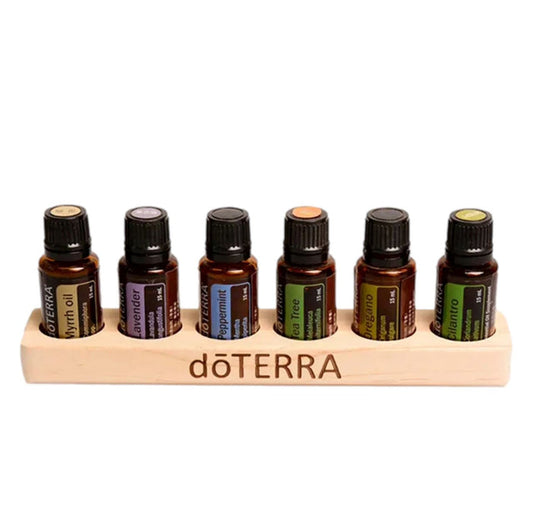 dōTERRA® Wooden Bottle Holder (6 Bottle) at Your Oil Tools