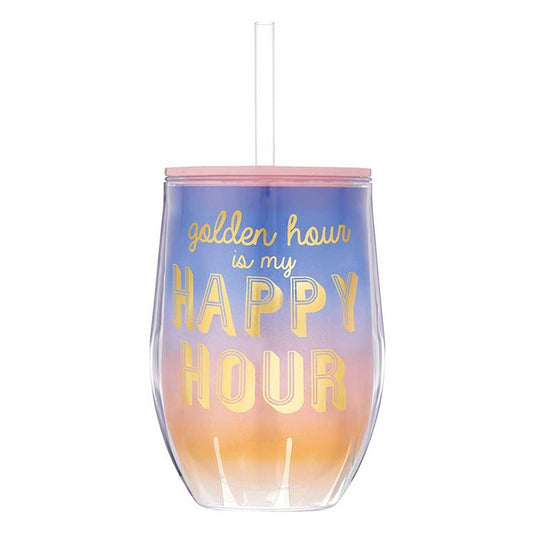 Double-Wall Wine Tumbler - Golden Hour